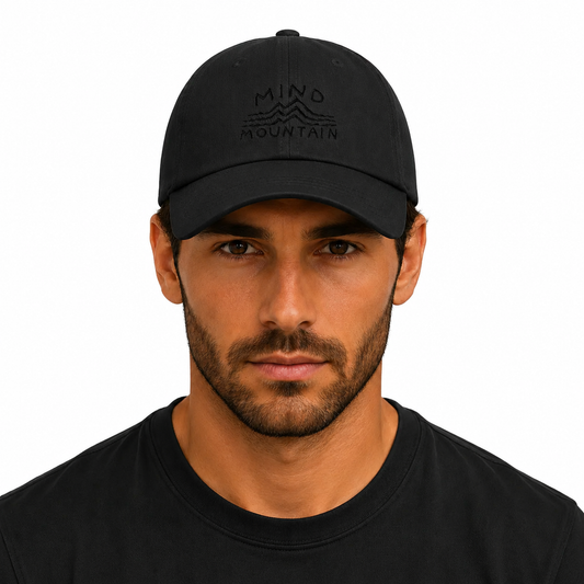 Mind Mountain Dad Hat (Black Logo)