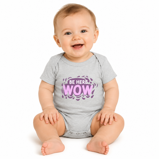 Be Here WOW | Baby Short Sleeve One Piece