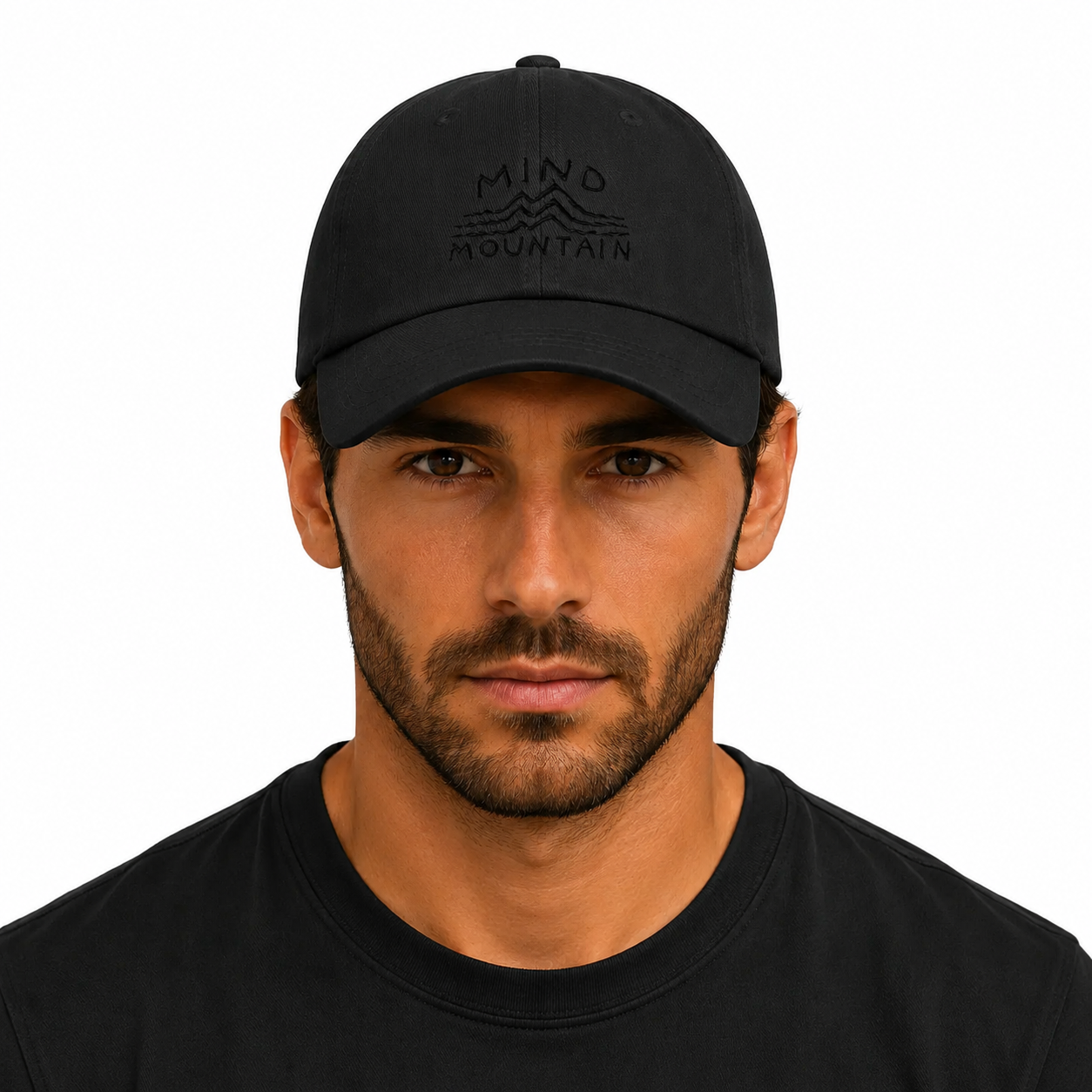 Mind Mountain Dad Hat (Black Logo)