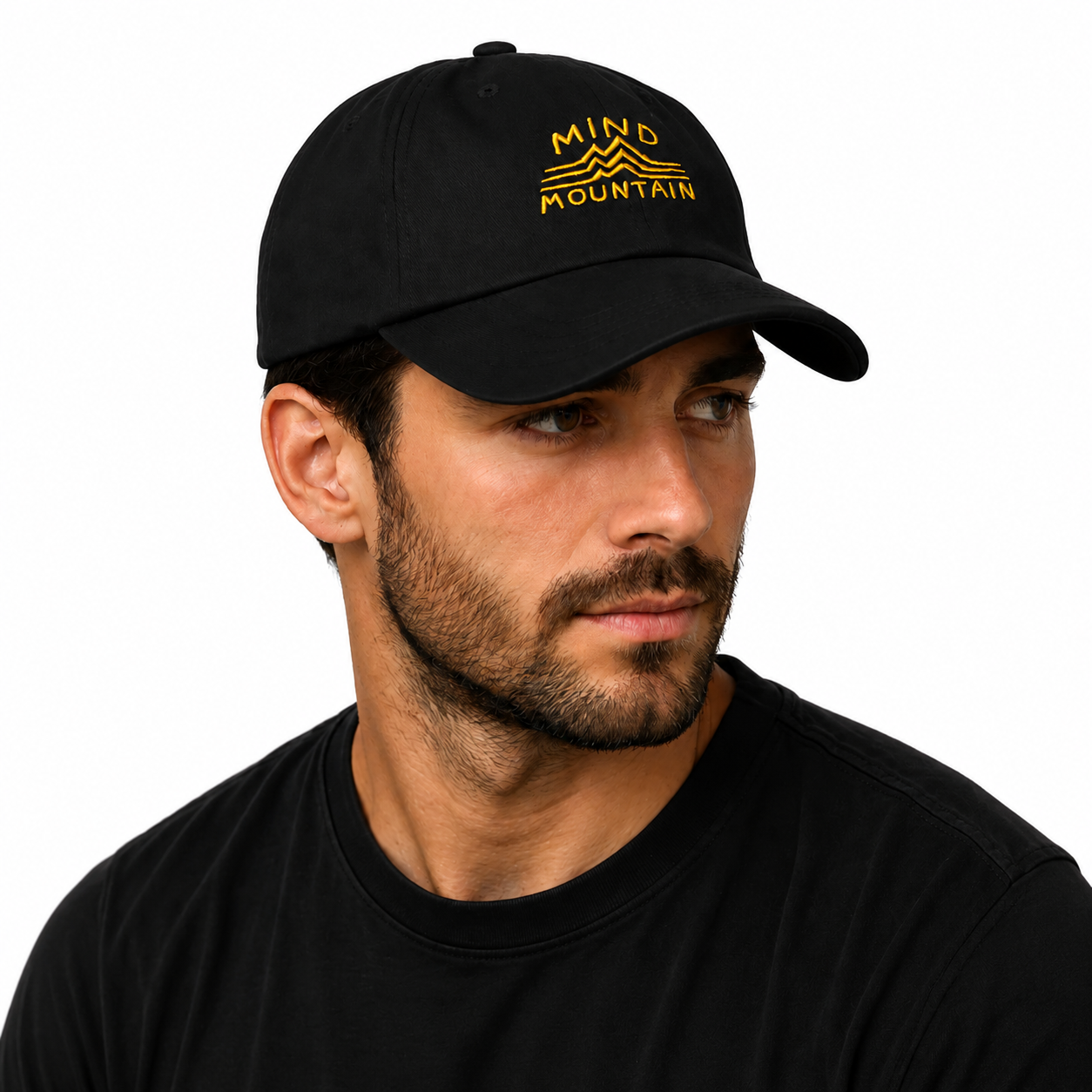 Mind Mountain Dad Hat (Yellow Logo)