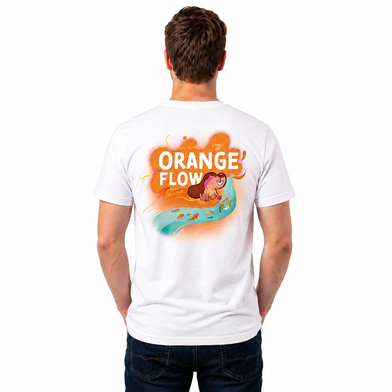 Orange Flow | Adult Tee